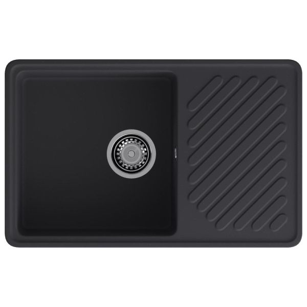 Кухонная мойка GranFest QUARZ 52, черный