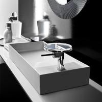 Laufen Kartell Раковина-чаша 750х350х120мм без перелива, с 1 отв. под смеситель, со скр. сливом, с покр. LLC, цвет: белый