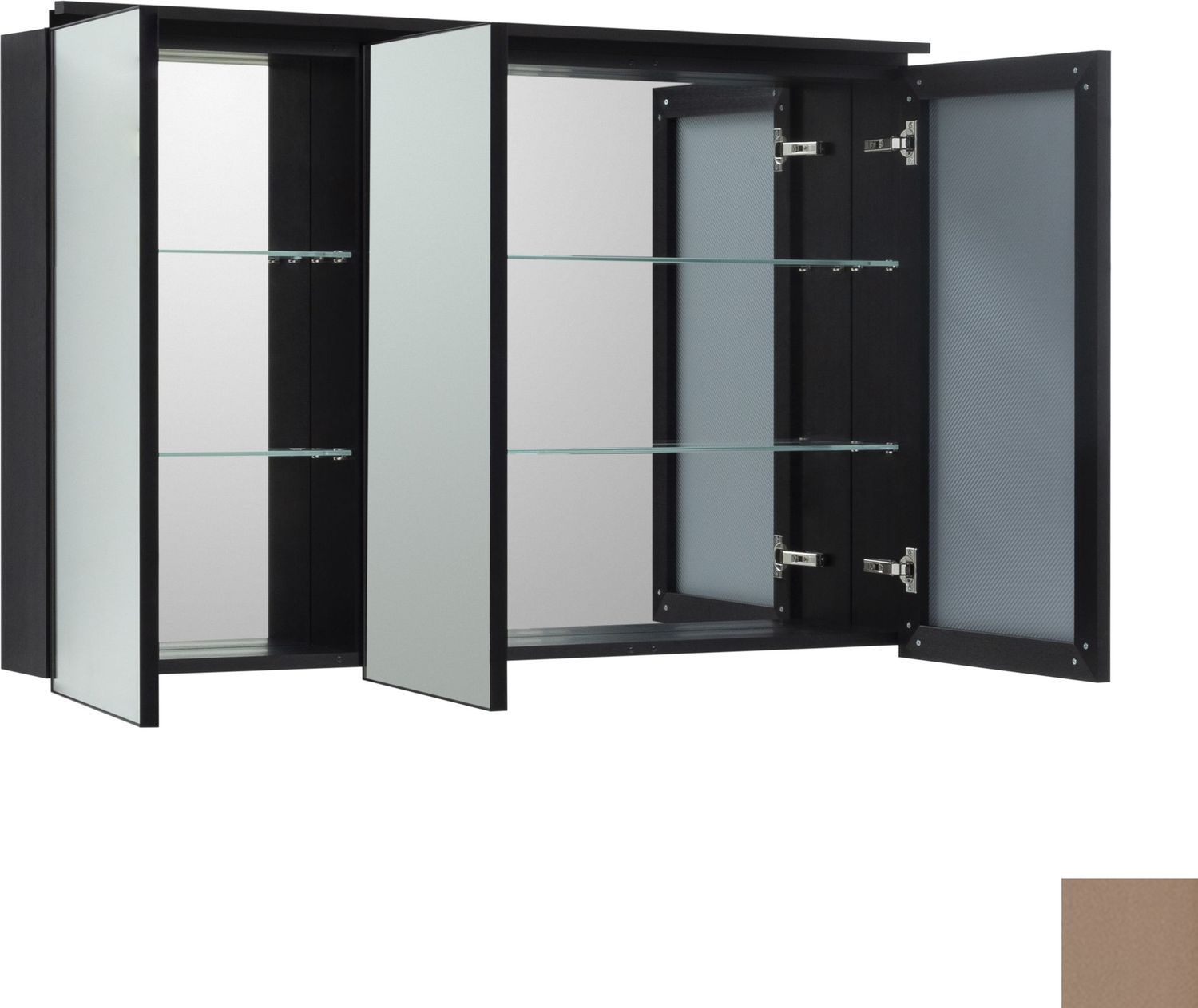 Зеркальный шкаф De Aqua Алюминиум 120 медь