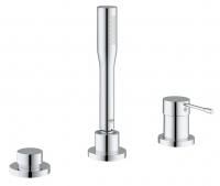 Смеситель для ванны GROHE Essence+ на 3 отверстия с душевым гарнитуром (на бортик ванны, без излива), хром (19976001) Смеситель для ванны GROHE Essence+ на 3 отверстия с душевым гарнитуром (на бортик ванны, без излива), хром (19976001)