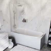 Комплект акриловой ванны AM.PM Like 170x70 WK80EE без гидромассажа с душевой системой со шторкой и аксессуаром Комплект акриловой ванны AM.PM Like 170x70 WK80EE без гидромассажа с душевой системой со шторкой и аксессуаром