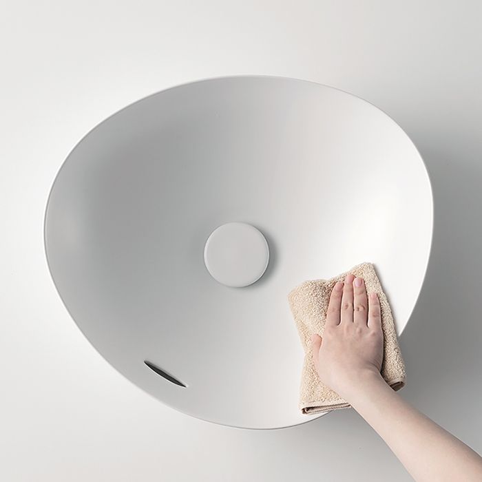 TOTO TA Раковина полувстраиваемая с эмалью CLEAN MATTE 460x420x177(130)мм, без отв-я под смеситель, с переливомt, цвет: белый матовый