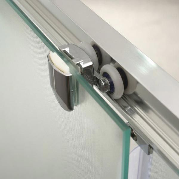 Душевая дверь BelBagno Uno 135x185 профиль Хром стекло рифленое Душевая дверь BelBagno Uno 135x185 профиль Хром стекло рифленое