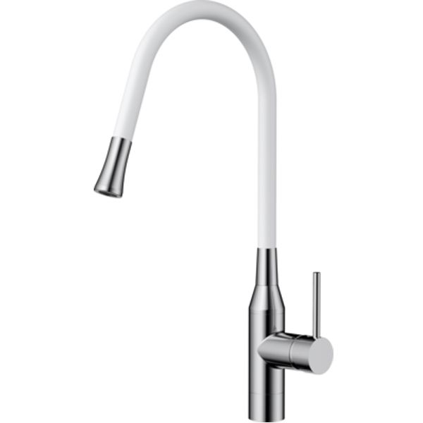 Смеситель для кухни, OMOIKIRI, Yatomi, тип открывания воды-однорычажный, тип регулирования воды-керамический картридж, монтаж-на раковину/столешницу, отверстия для монтажа-1, высота, мм-475, вынос излива, мм-285, тип излива-поворотный, подвижный шланг, ти