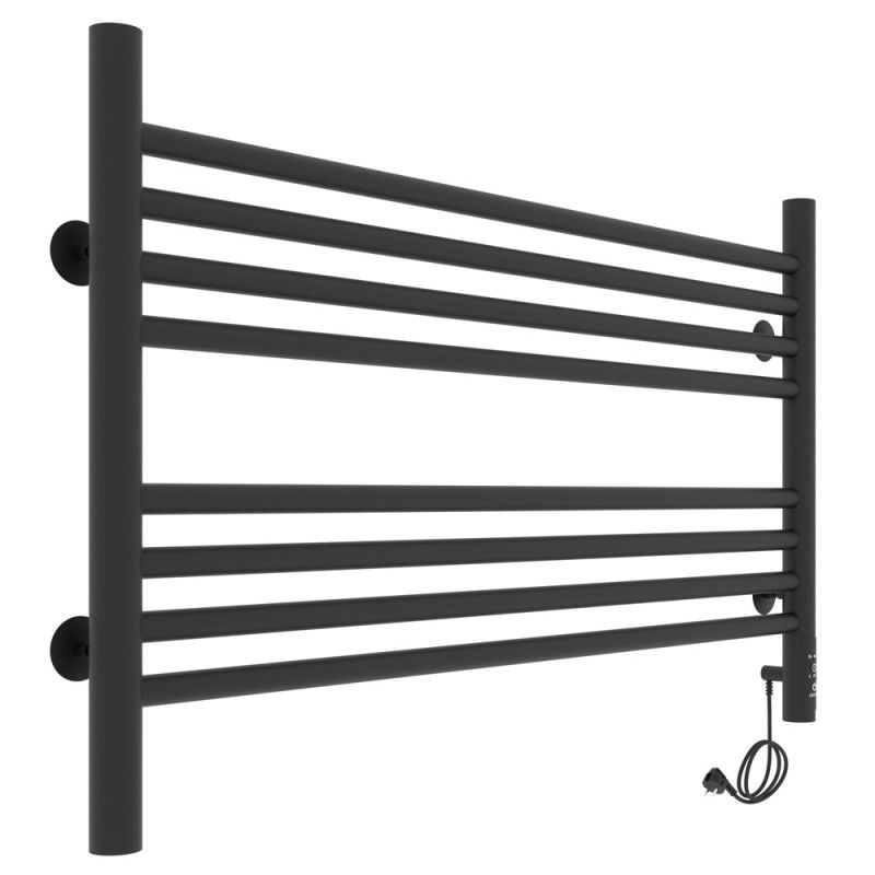Полотенцесушитель электро "Оливия ЧКЧ8 800*500", черный муар, правый