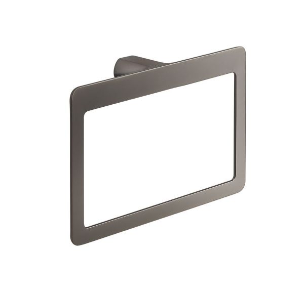 Gedy Pirenei, полотенцедержатель - кольцо, цвет оружейная сталь (PVD)