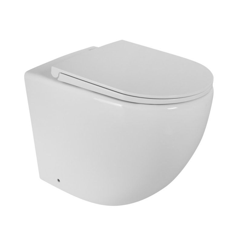 SFERA-R Чаша унитаза приставного безободкового, P-trap BB2141CBR, артикул BB2141CBR