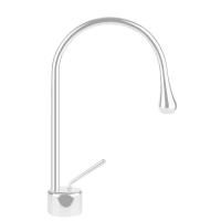 Gessi Goccia Смеситель для раковины на 1 отверстие, излив 174мм R=90, цвет: белый