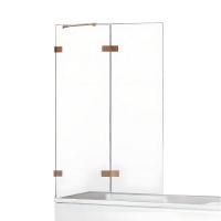 Шторка для ванны NEW TRENDY AVEXA COPPER BRUSHED 100 см EXK-3808 L (брашированная медь)