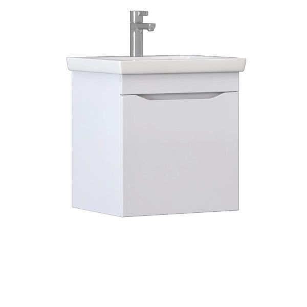 Тумба под раковину подвесная VIGO Grani 028 белый, 50 см