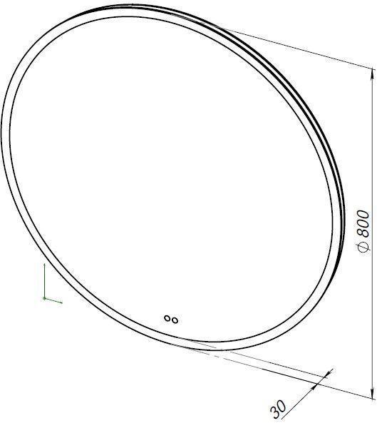 Зеркало Aquanet Арт 80 RGB LED Зеркало Aquanet Арт 80 RGB LED