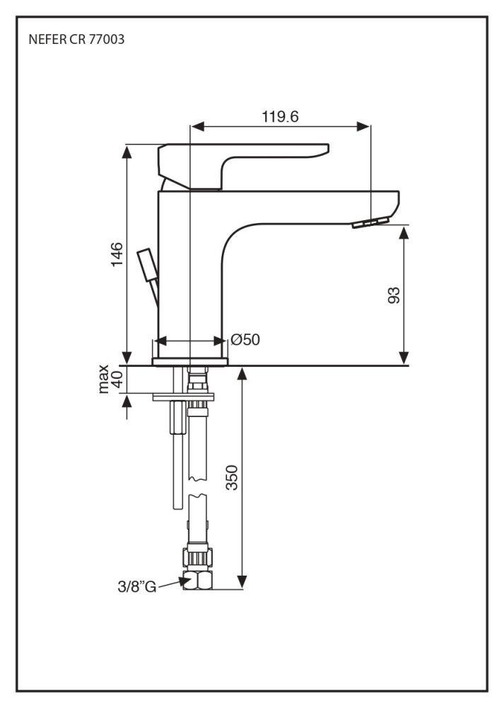 Emmevi Nefer, однорычажный смеситель для раковины с донным клапаном, цвет кварц/золото