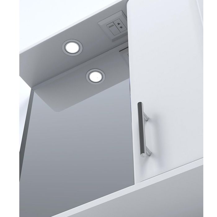 Зеркало со шкафом Vigo Vito 65 R с подсветкой Белое