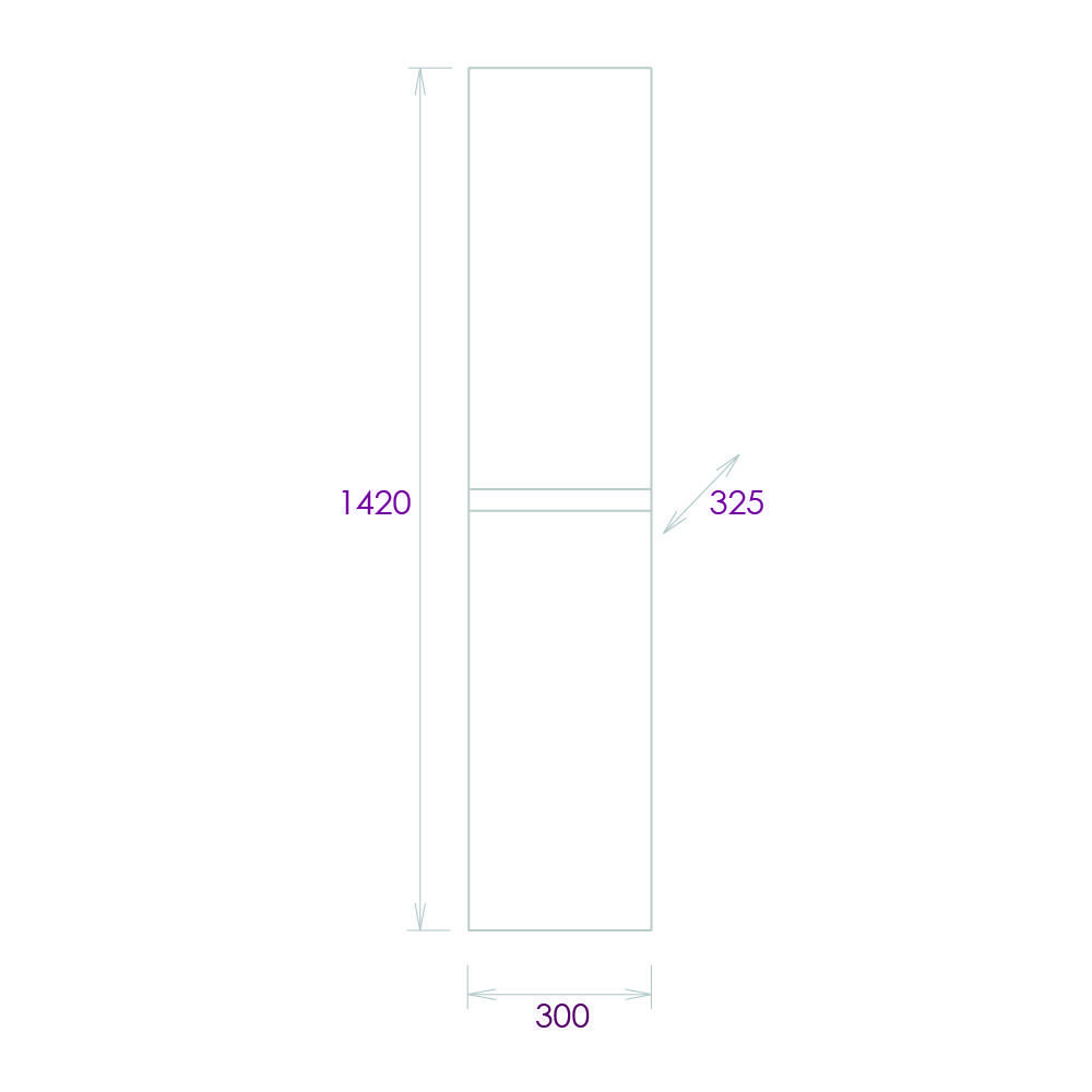 Пенал Onika Эвада 30 подвесной, белый, универсальный