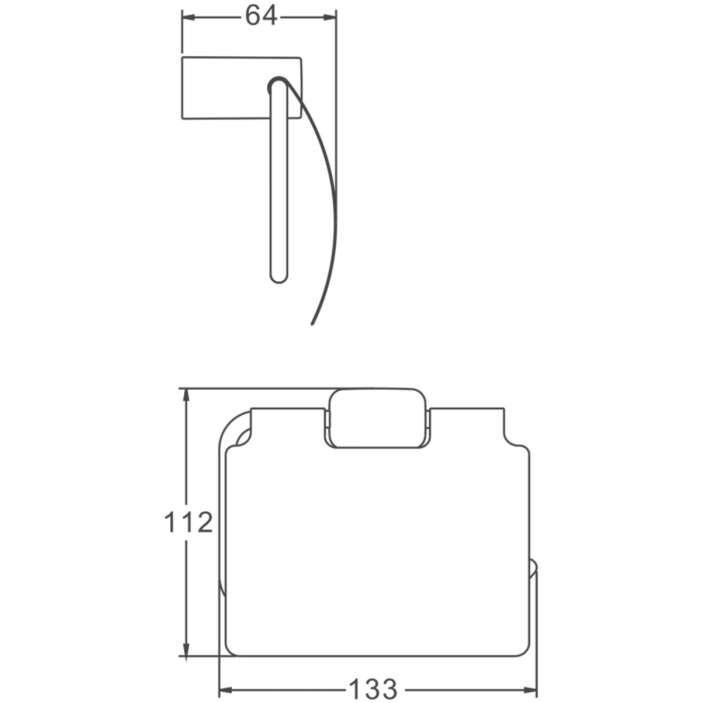 Держатель для туалетной бумаги BELZ B90603, хром, артикул B90603