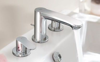 Смеситель для раковины GROHE Eurostyle Cosmopolitan на 3 отверстия с донным клапаном, хром (20208002)