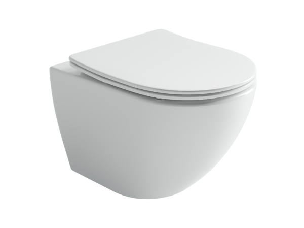 Подвесной унитаз Метрополь (Metropol) Торнадо безоободковый белый