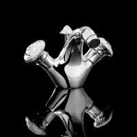 Devon&Devon Excelsior Swan Смеситель для биде на 1 отверстие, донный клапан. Цвет: хром.