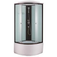 Душевая кабина Niagara NG-6709 100x100 профиль Черный задние стенки Белые