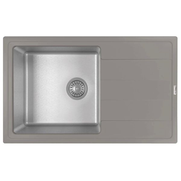 Кухонная мойка Florentina КОМБИ 21.395.D0780.307, серый шёлк