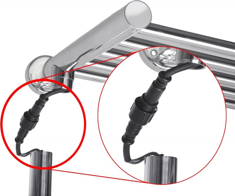 Электрический полотенцесушитель Domoterm DMT 109-Т5 П10 50*90 EK R Хром