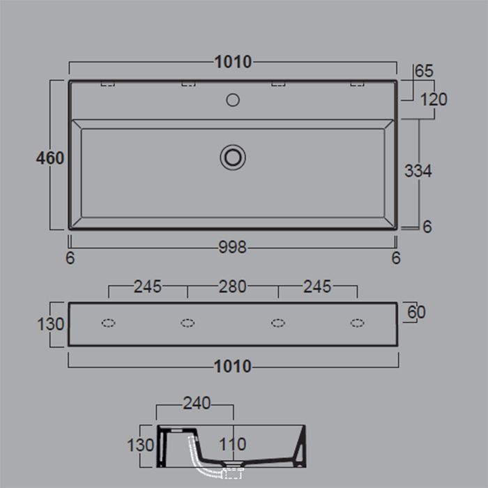 SIMAS AGILE Раковина подвесная 101х46 см, с переливом, с 1 отв под смеситель,цвет белый SIMAS AGILE Раковина подвесная 101х46 см, с переливом, с 1 отв под смеситель,цвет белый