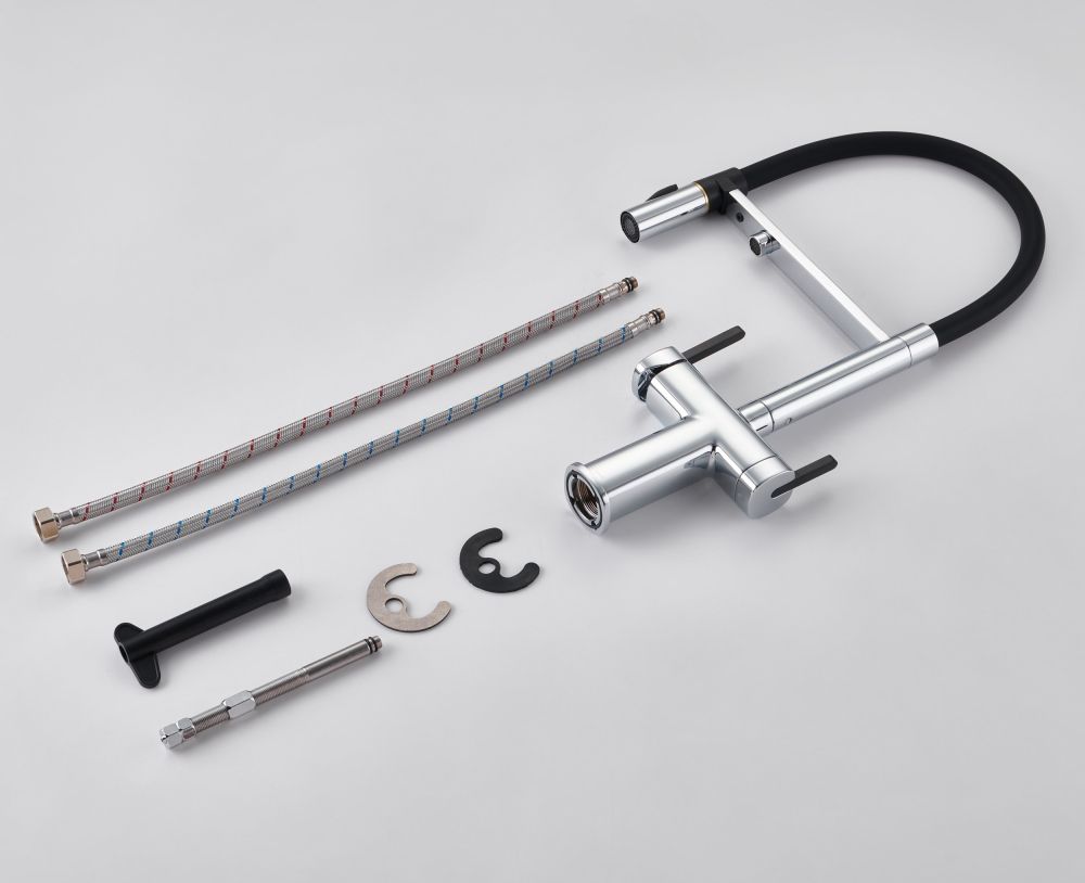 Смеситель для кухни с подключением фильтра для воды Rose R358, хром