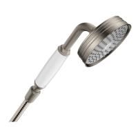 AX Montreux Ручной душ 1jet 100мм,с белой рукояткой, ½’, цвет сталь