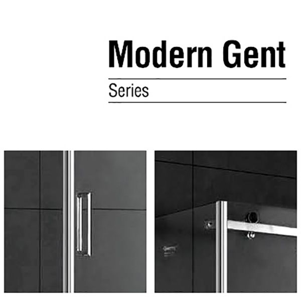 Душевая дверь в нишу Gemy Modern Gent 120х200 профиль Хром стекло прозрачное Душевая дверь в нишу Gemy Modern Gent 120х200 профиль Хром стекло прозрачное
