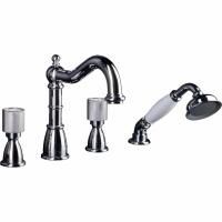 Смеситель на борт ванны Boheme Royal Cristal 396-RoyalCRST Хром