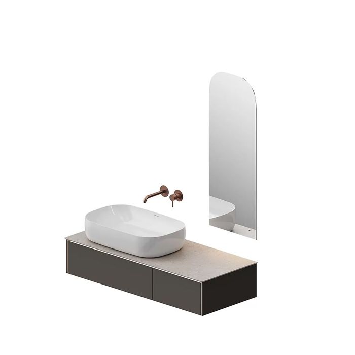 Тумба MAGICA подвесная 90, 1 ящик, вечерний серый матовый