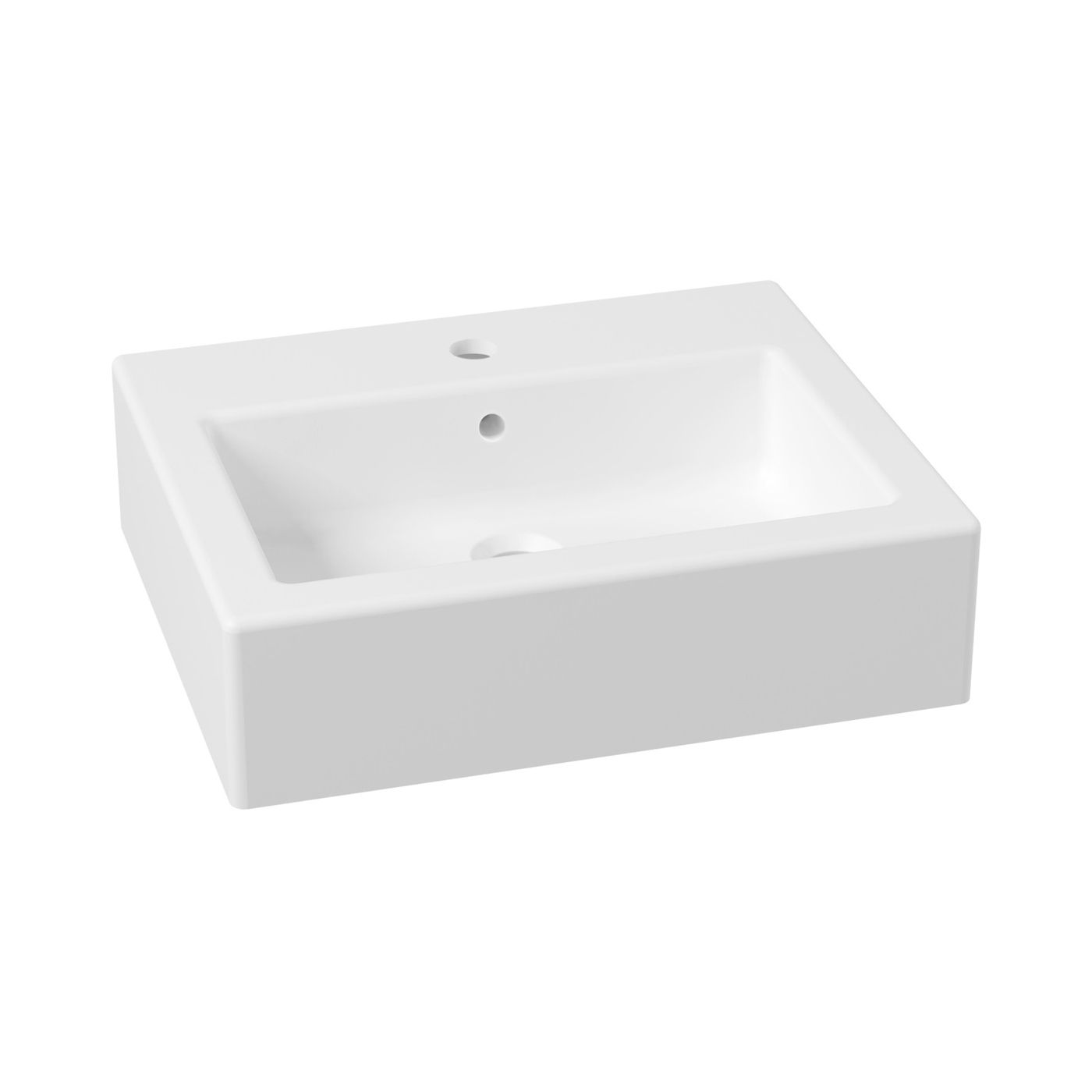 Комплект 4 в 1 Lavinia Boho Bathroom Sink 21510329, накладная фарфоровая раковина 50.5 см, смеситель, латунный сифон, донный клапан quick-clac