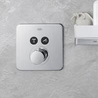 AX ShowerSelect Встраиваемый термостат для душа, 2 потреб, (внешняя часть), цвет: хром AX ShowerSelect Встраиваемый термостат для душа, 2 потреб, (внешняя часть), цвет: хром