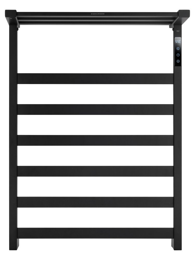 Полотенцесушитель электрический WONZON & WOGHAND FRANKFURT, Черный матовый (WW-A1026-MB)