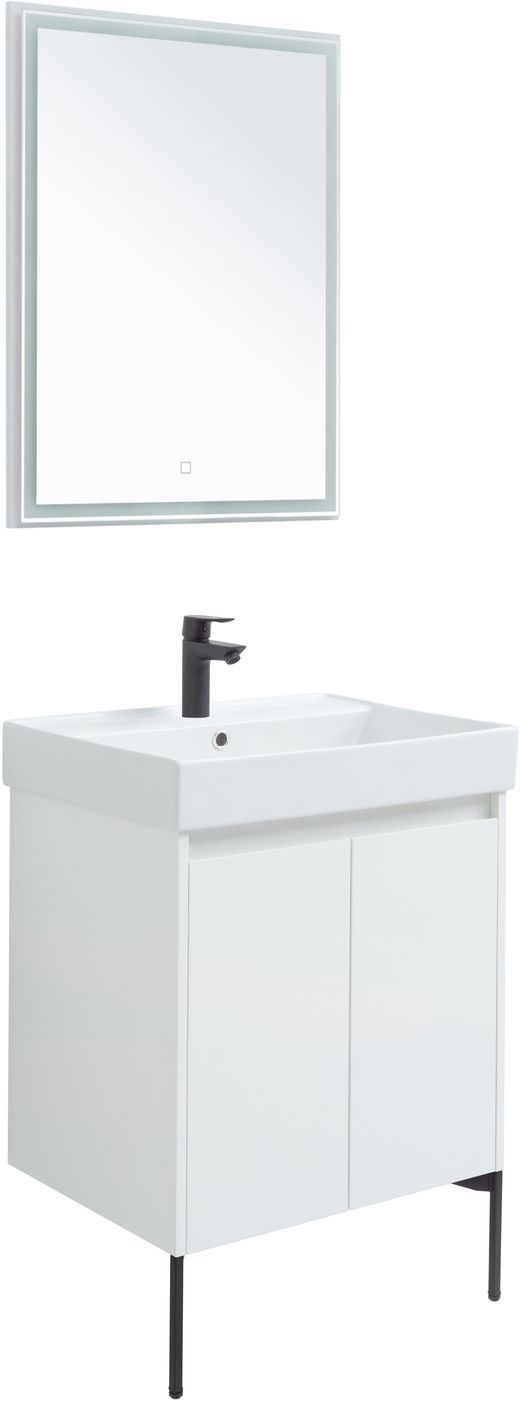 Мебель для ванной Aquanet Nova Lite 60 белый глянец (2 дверцы) Мебель для ванной Aquanet Nova Lite 60 белый глянец (2 дверцы)