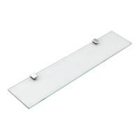 Полка SAMBA стеклянная, 600x100 мм, хром, Sapho