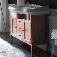 KERASAN Retro, раковина 100*54,5см с 1 отв. под смеситель, цвет: белый