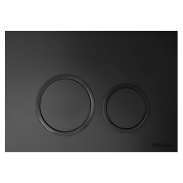 Комплект TECEspring, панель смыва с круглыми кнопками, черный матовый