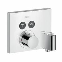 AX ShowerSelect Встраиваемый термостат для душа, 2 потреб, с держателем, (внешняя часть), цвет: хром AX ShowerSelect Встраиваемый термостат для душа, 2 потреб, с держателем, (внешняя часть), цвет: хром