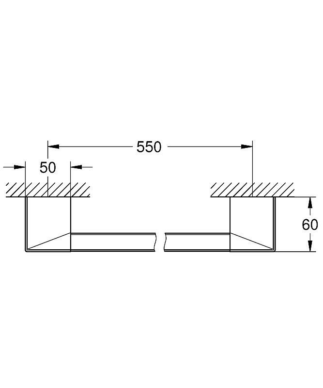 Ручка для ванной GROHE Selection Cube, хром (40807000) Ручка для ванной GROHE Selection Cube, хром (40807000)