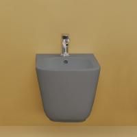 Kerasan Tribeca Биде подвесное 55см, c 1 отв под смеситель, c креплением WB9N, цвет: Ferro matt