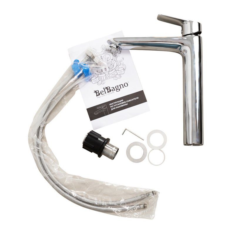 DUE Смеситель для накладной раковины без донного клапана, оружейная сталь DUE-LMC-GM-W0, артикул DUE-LMC-GM-W0