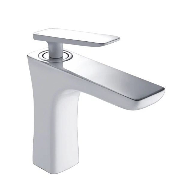 Смеситель для раковины Rose R16F R1601F, белый/хром