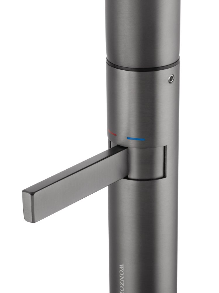 Смеситель для раковины высокий WONZON & WOGHAND, Темный графит (WW-6068-BGG)