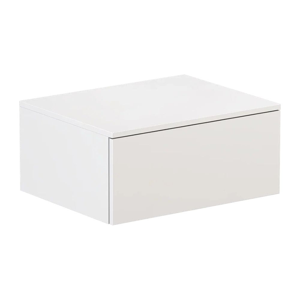 Тумба подвесная без столешницы Velvex Unit tp.UNI.60.1Y белый матовый, 60 см, артикул tp.UNI.60.1Y белый матовый