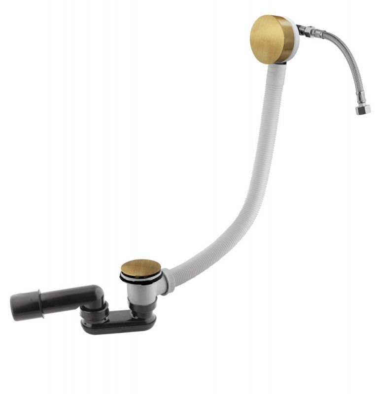 Слив перелив с наполнением ванны через перелив, донный клапан с системой &quot;Клик-клак&quot; для акриловой ванны CZR-B-STW