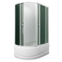 Душевой уголок Erlit Comfort ER0512TR 120x80 профиль Матовый хром стекло тонированное