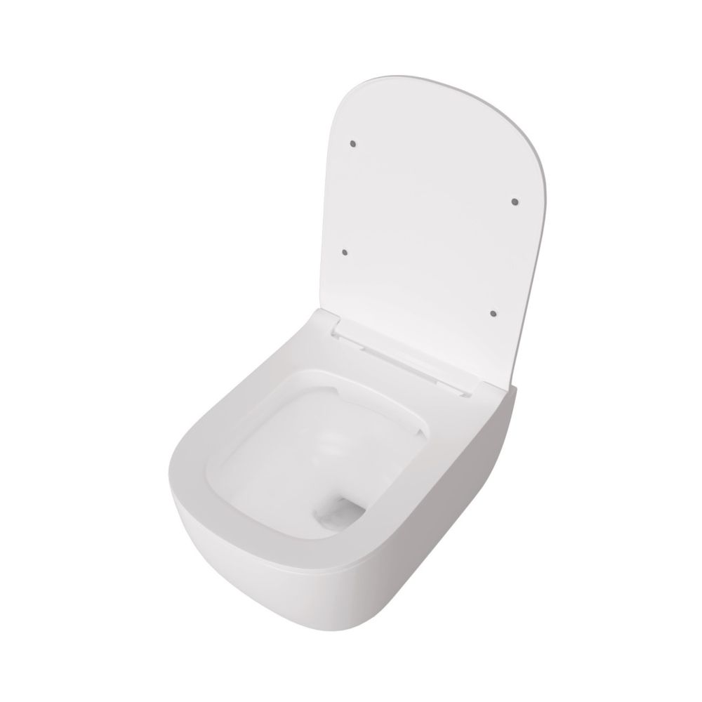 Унитаз подвесной Maretti Eleganza безободковый с микролифтом, EN10PBM10-844, белый, артикул EN10PBM10-844