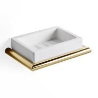 3SC Guy Мыльница подвесная, композит Solid Surface, цвет: белый матовый/золото 24к. Lucido 3SC Guy Мыльница подвесная, композит Solid Surface, цвет: белый матовый/золото 24к. Lucido