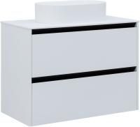 Тумба под раковину Allen Brau Activity 90 1.34005.WM белый матовый/черный браш